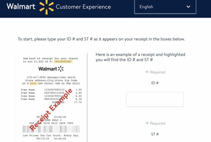 Walmart Survey